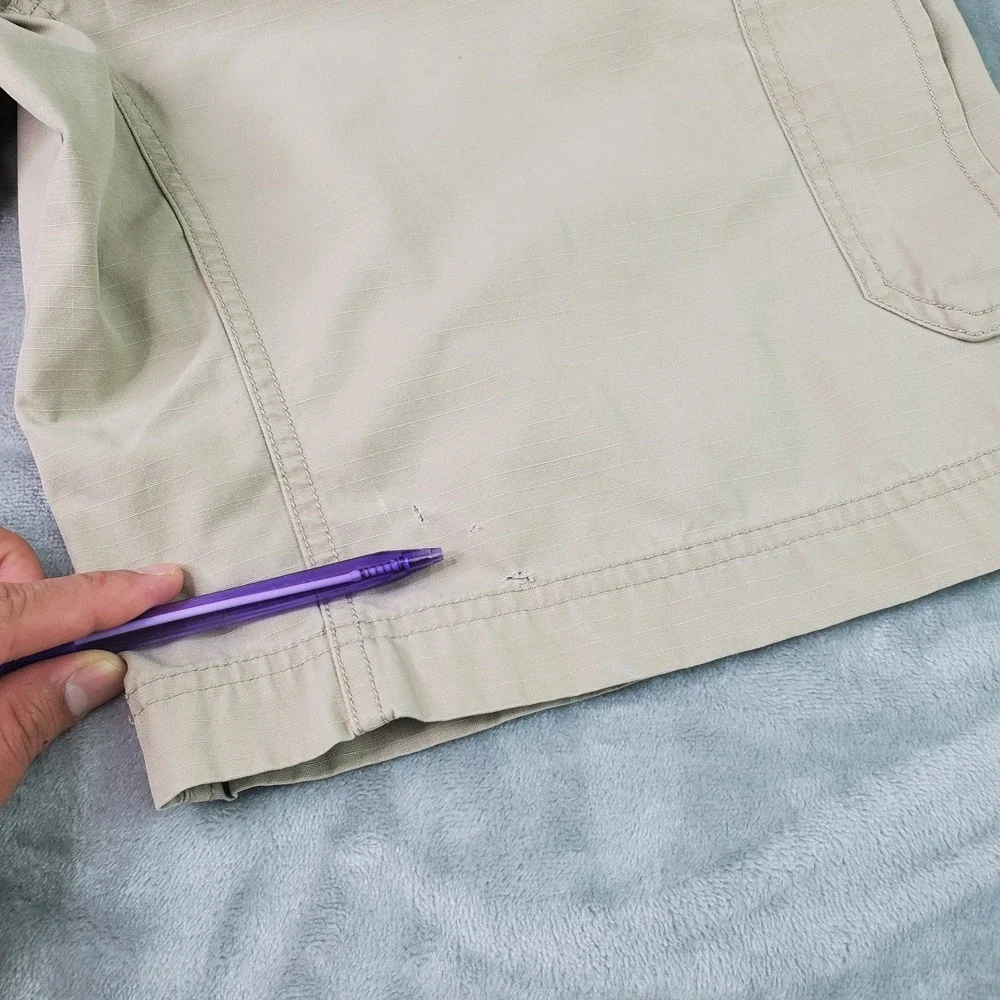 The North Face Cargo Shorts Men's 36 Outdoor Hiking Casual Beige‎ Shorts Vintage